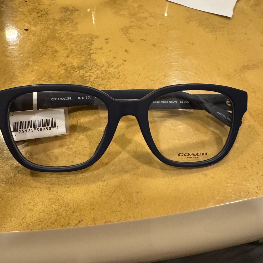 Coach Blue Glasses with Bold Frame Design